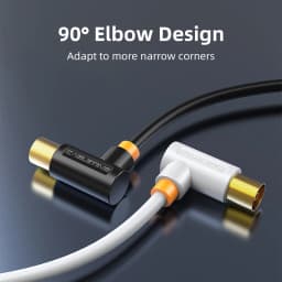 CABLETIME TV Cable 90degree Digital TV Line Satellite Antenna High Quality STB for HD Television Video Line C317