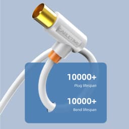 CABLETIME TV Cable 90degree Digital TV Line Satellite Antenna High Quality STB for HD Television Video Line C317
