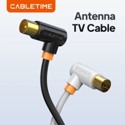 CABLETIME TV Cable 90degree Digital TV Line Satellite Antenna High Quality STB for HD Television Video Line C317