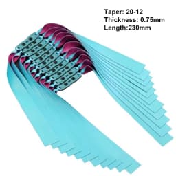 6pcs Slingshot Hunting Powerful Flat Rubber Band 0.45-1.4 mm High Elasticity Outdoor Catapult Shooting Accessories