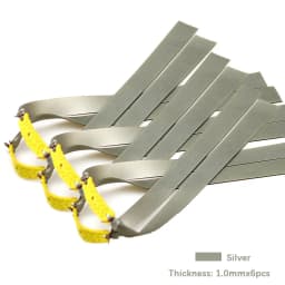6pcs Slingshot Hunting Powerful Flat Rubber Band 0.45-1.4 mm High Elasticity Outdoor Catapult Shooting Accessories
