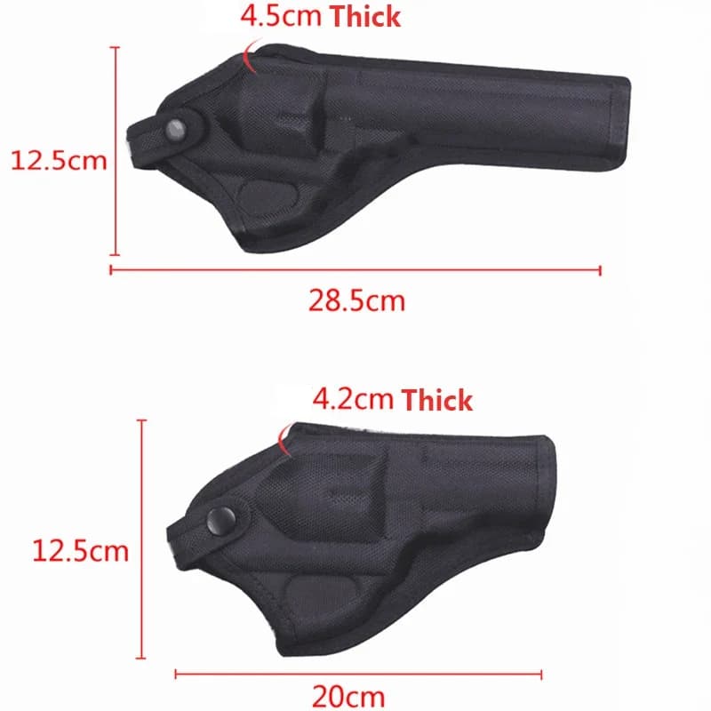 Tactical Revolver Holster Gun Case Universal Oxford Revolver Duty Holster Hunting Pistol Case Carry For Revolver Sleeve