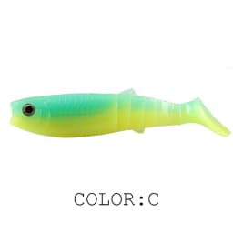 Supercontinent NEW cannibal baits 3D color bicolor smell bait 96mm/80mm/62mm Fishing Fish T Tail