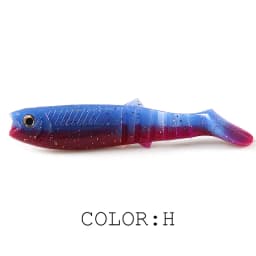 Supercontinent NEW cannibal baits 3D color bicolor smell bait 96mm/80mm/62mm Fishing Fish T Tail