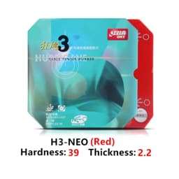 DHS Hurricane 3 Neo Table Tennis Rubber Original Pips-In Hurricane-3 Neo DHS Ping Pong Sponge