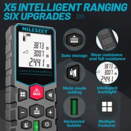 Mileseey X5 Laser Tape Measure Laser Profesional Laser Distance Meter Trena Rangefinder Laser Metro Laser Range Finder