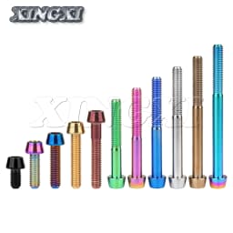 Xingxi Titanium M6x10 16 18 20 25 30 35 40 45 50 55 60 65mm Allen Key Taper Head Screw for Bicycle Headset Brake Bicicleta Bolts