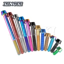 Xingxi Titanium M6x10 16 18 20 25 30 35 40 45 50 55 60 65mm Allen Key Taper Head Screw for Bicycle Headset Brake Bicicleta Bolts