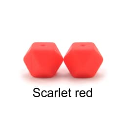 LOFCA 10PCS Silicone Beads Food Grade 14mm Hexagon Used In Jewelry Making Necklace Bracelets Keychain Jewelry Accessories