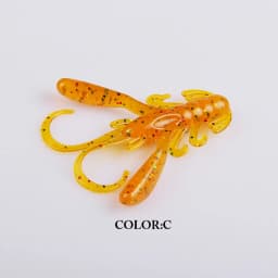 2019 Supercontinent 15Pcs/lot Soft Bait Silicone Lures Worm 4cm 1.6g Fishing Lures Attractive Shrimp odor salt Wobbler