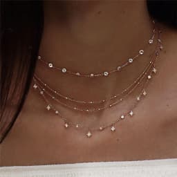 New Gold-plate Crystal Stars Pendant Necklaces For Women Necklace 2020 Multilevel Female Boho Vintage Jewelry Wedding Gift