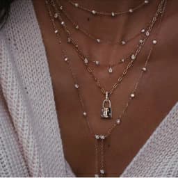New Gold-plate Crystal Stars Pendant Necklaces For Women Necklace 2020 Multilevel Female Boho Vintage Jewelry Wedding Gift