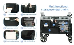 Stroller Wagon Cargo Net, Wagon Accessories Organizer Compatible with WONDERFOLD W-Series Models, Large Capacity Mesh Cargo Stor