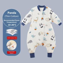 2025 Baby Cartoon Split-legged Sleepsacks With Detachable Sleeves For Boys Girls Children's Sleeping Bag Autumn And Winter