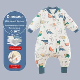 2025 Baby Cartoon Split-legged Sleepsacks With Detachable Sleeves For Boys Girls Children's Sleeping Bag Autumn And Winter