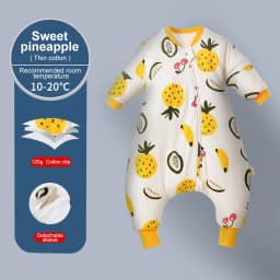 2025 Baby Cartoon Split-legged Sleepsacks With Detachable Sleeves For Boys Girls Children's Sleeping Bag Autumn And Winter