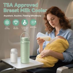 Portable Breast Milk Cooler Bottle Breastmilk Chiller for Travel Cooling Keeps Milk Fresh for Breastfeeding Breastmilk Storage
