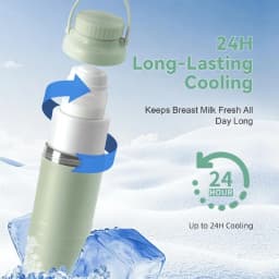 Portable Breast Milk Cooler Bottle Breastmilk Chiller for Travel Cooling Keeps Milk Fresh for Breastfeeding Breastmilk Storage