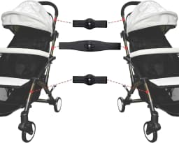 3 Pack Twin Pushchair Connectors Detachable Adjustable Lightweight Adapter Fasteners Universal Stroller Twin Hook Quick Release