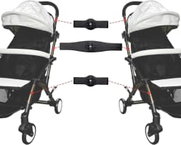 3 Pack Twin Pushchair Connectors Detachable Adjustable Lightweight Adapter Fasteners Universal Stroller Twin Hook Quick Release