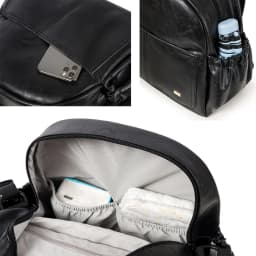 Soboba Large Capacity Solid Diaper Bag with Backpack Straps for Fashionable Mothers – Waterproof Nappy Changing Bag
