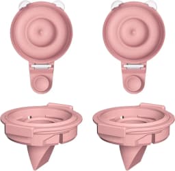 Breast Replacement Part for Momcozy Upgraded Mobile Flow | Upgraded M9, 24mm Flange, Red Valve, Red Diaphragm,M9 Full Set