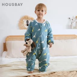 Baby Sleeping Bag Dinosaur Sleep Sack 2.5Tog Winter Warm Kids Play Suits In Room Sleepwear Sleeping Bag For Children 1-4Years
