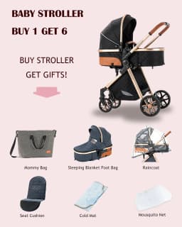 Warm 3 in 1 Baby Stroller with Car handle Luxury Baby Pram High Landscape Infant Pushchair light folk Travel Stroller