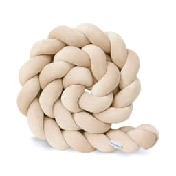 1-4M Baby Bed Bumper Handmade Knotted Braid Weaving Plush Crib Protector Infant Knot Pillow Baby Room Decor