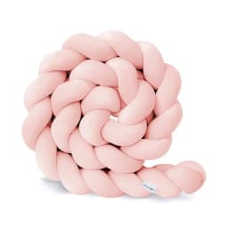 1-4M Baby Bed Bumper Handmade Knotted Braid Weaving Plush Crib Protector Infant Knot Pillow Baby Room Decor