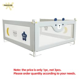 PANGDUBE 1 Piece Baby Safety Railing for Children Bed Rail Guard Protective Barrier for Kid Bed Need to Screw Installation