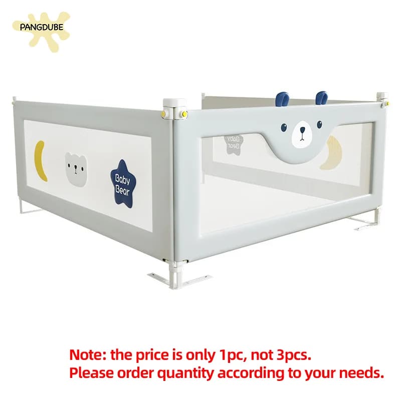 PANGDUBE 1 Piece Baby Safety Railing for Children Bed Rail Guard Protective Barrier for Kid Bed Need to Screw Installation