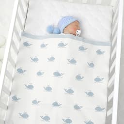 Newborn Baby Blanket 90*70CM Knitted Infant Boy Girl Bedding Quilt Fashion Cute Cartoon Whale Stroller Swaddling Wrap Super Soft