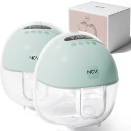 NCVI Electric Breast Pump,Hands-Free for Breastfeeding Pump, Ultra-Quiet Portable Wireless Pump, 3 Flange Sizes(19/21/24mm)
