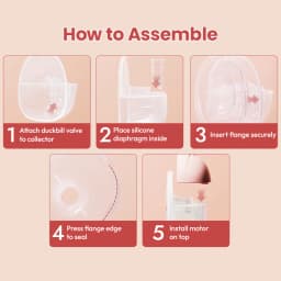NCVI Electric Breast Pump,Hands-Free for Breastfeeding Pump, Ultra-Quiet Portable Wireless Pump, 3 Flange Sizes(19/21/24mm)