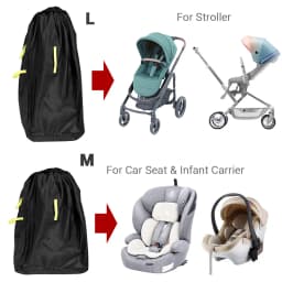 420D Oxford Large Car Seat Bag For Airplane Travel Baby Stroller Dust Cover Infant Carrier Storage Bag With Shoulder Strap