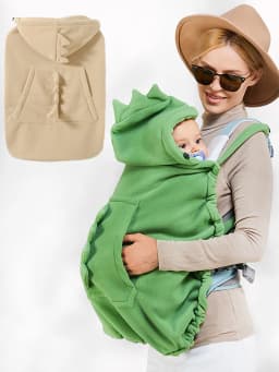 1Pc Baby Carrier Waist Seat Windproof Blanket, Suitable for Various Occasions, Solid Color Dinosaur Cape, Ultra-Soft Comfortable Baby Windproof Cover Blanket, Multifunctional Front-Hold Windproof Cape Stroller Blanket, Perfect Baby Shower Gift.