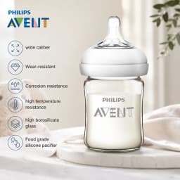 Avent Newborn Baby Bottle SCF678 125ml/160ml Baby Glass Bottles Newborn Feeding Supplies BPA Free Wide Caliber