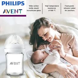 Avent Newborn Baby Bottle SCF678 125ml/160ml Baby Glass Bottles Newborn Feeding Supplies BPA Free Wide Caliber