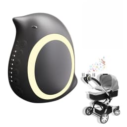 Rechargeable Automatic Pram Rocker Device 1800mAh Battery 5 Level Vibration 3 Timer Modes Portable for Baby Calming and Sleep