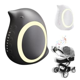 Rechargeable Automatic Pram Rocker Device 1800mAh Battery 5 Level Vibration 3 Timer Modes Portable for Baby Calming and Sleep