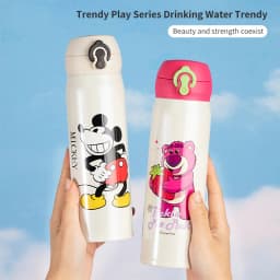 Disney Children's Insulated Water Bottle School-Ready Spider-Man Water Flask Unisex Primary School Pupils' Direct-Drink Cup