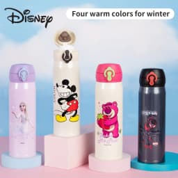 Disney Children's Insulated Water Bottle School-Ready Spider-Man Water Flask Unisex Primary School Pupils' Direct-Drink Cup