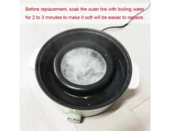 Front Wheel Tire For Uppababy Vista Series Pushchair PU Tyre Tubless Baby Buggy Outer Cover Bebe Pram Repalce Accessories