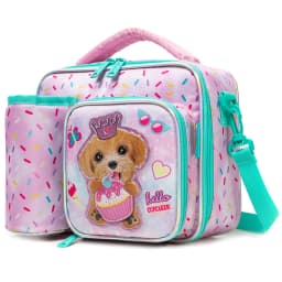 Cute Animal Kids Lunch Box Meal Bag Set Washable Lunch Bag&Reusable Leakproof Bag for School & Nursery It's Beautiful for Girls