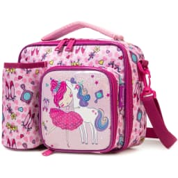 Cute Animal Kids Lunch Box Meal Bag Set Washable Lunch Bag&Reusable Leakproof Bag for School & Nursery It's Beautiful for Girls