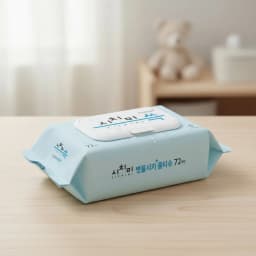 Sichimi Choo Bongpulsica Plus Large Capacity Baby Wet Wipes Cap Type 72 Sheets 70Gsm 10 Packs