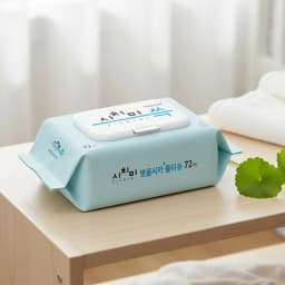 Sichimi Choo Bongpulsica Plus Large Capacity Baby Wet Wipes Cap Type 72 Sheets 70Gsm 10 Packs