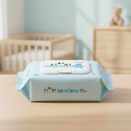 Sichimi Choo Bongpulsica Plus Large Capacity Baby Wet Wipes Cap Type 72 Sheets 70Gsm 10 Packs