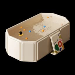 1pc Baby Bath Basin Foldable Bath Basin Easy To Store Simple Bathtub Convenient To Carry For Indoor And Outdoor Use